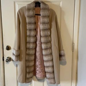 Alorna Faux Fur Tan Coat